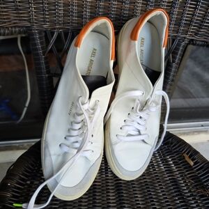 Axel Arigato Clean 90 Sneakers 44 EU 10.5 US Leather White Orange